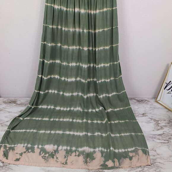 MELE BEACH Tie-Dye Stripes Off-Shoulder maxi dress women's one-size green - Picture 4 of 9